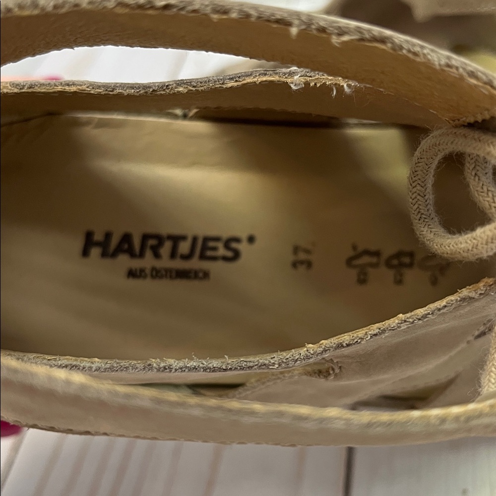 Hartjes Austria gladiator sandals. Zip & lace. Comfort insole. Suede.EUC.Size 37 - Picture 9 of 9